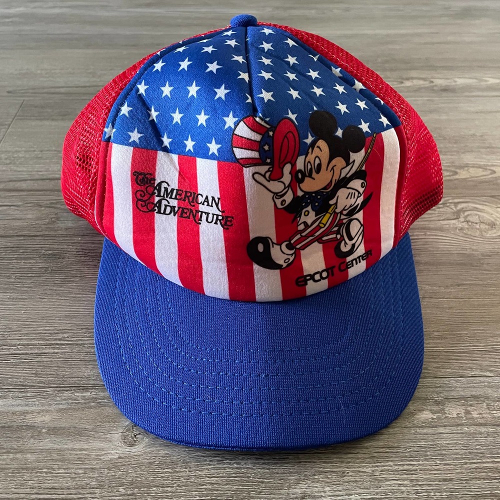 Vintage 1986 Disney Epcot Mickey Mouse The American Adventure Hat